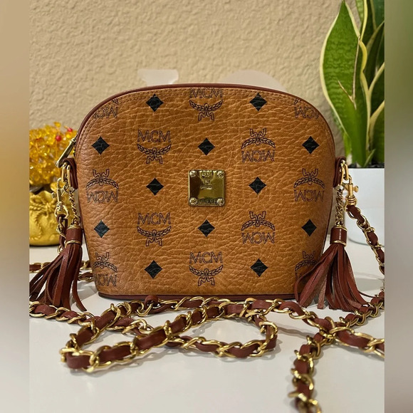 MCM Handbags - MCM Cognac Sling Bag